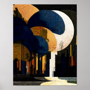 Poster Forêt de minuit #3 - 4x5 Téléchargement numérique
