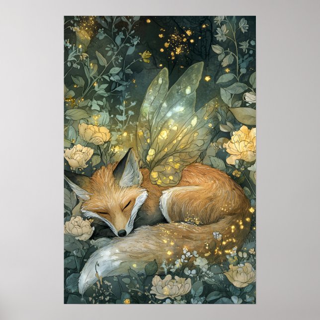 Poster Forêt d'Emeraude Enchantée de Fox (Devant)