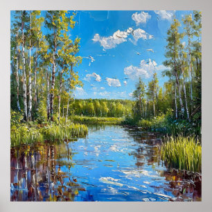 Poster Forêt d'été