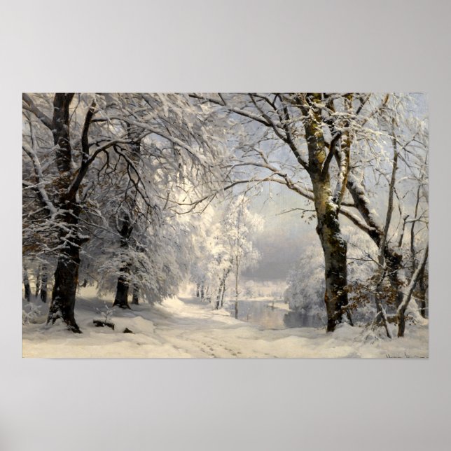 Poster Forêt d'hiver (Devant)