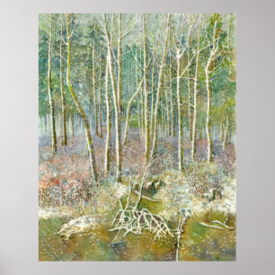 Poster forêt hivernale