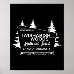 Poster Forêt nationale d'Iwishabish Woods Terre d'audace