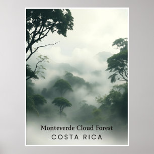 Poster Forêt nuageuse de Monteverde, Costa Rica – Canopée