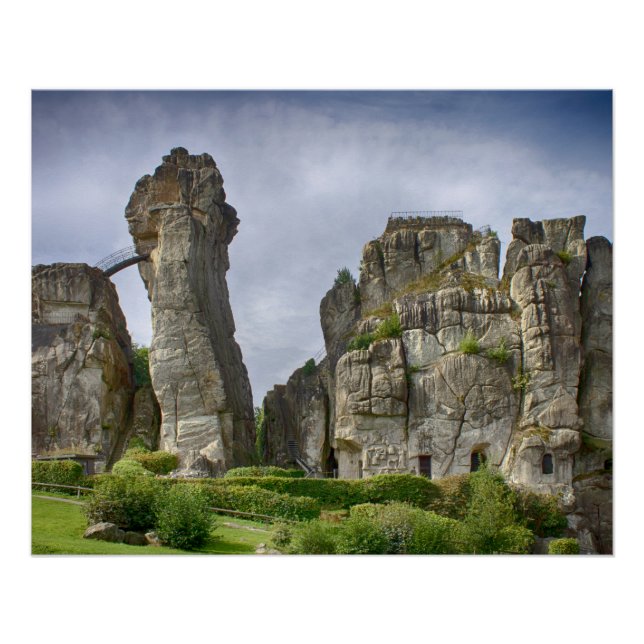 Poster Forêt Teutoburg Externsteine Allemagne (Devant)