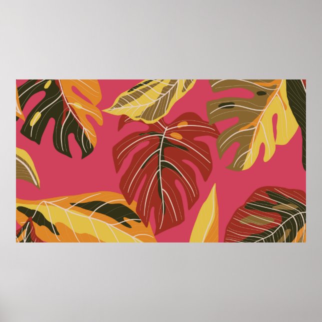 Poster Forêt tropicale. Application d'illustration de la  (Devant)