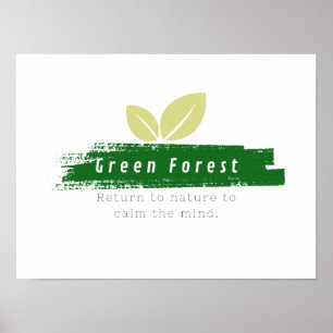 Poster forêt verte