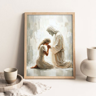 Poster Forever with You, Christian Wall Art, Jesus with