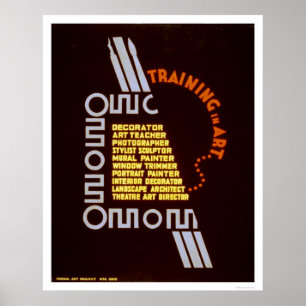 Poster Formation dans l'art WPA 1937