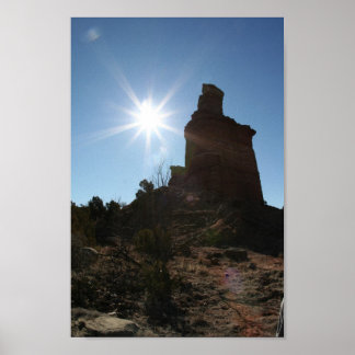 Poster Formation de Lighthouse Rock dans le canyon de Pal