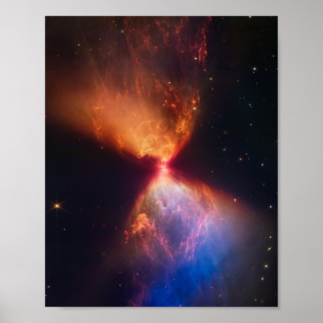 Poster Formation de protostar de JWST Hourglass (Devant)