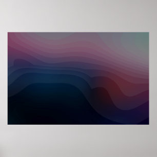 Poster Formations 14b - Art Abstrait violet
