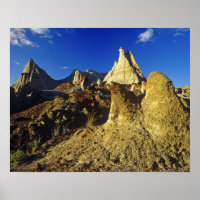 Formations des Badlands au Dinosaur Provincial Par