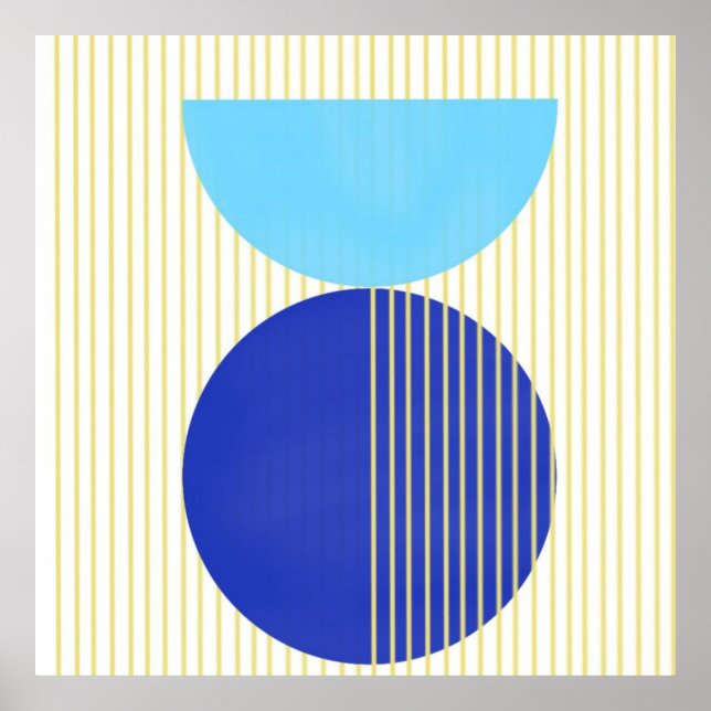 Poster formes abstraites art (Devant)