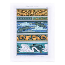 Formes animales Art Nouveau vintage dans la décora