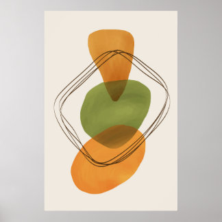Poster Formes biologiques modernes Art contemporain 3