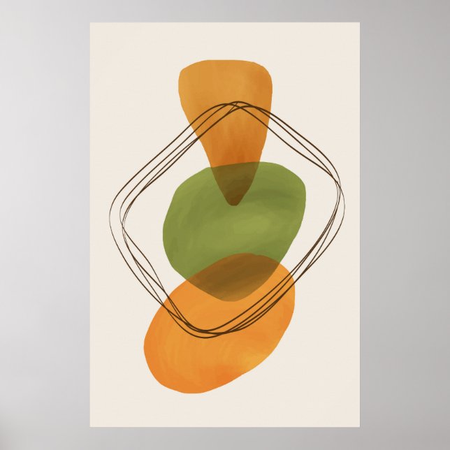 Poster Formes biologiques modernes Art contemporain 3 (Devant)