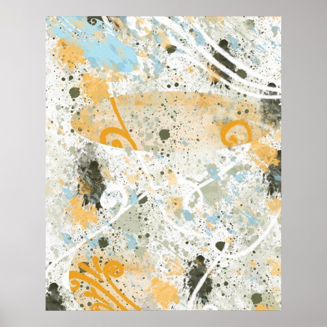 Poster Formes et couleurs modernes (Devant)