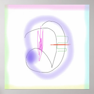 Poster Formes incurvées avec fluidité