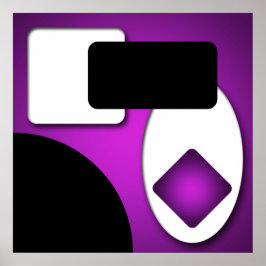 Poster Formes modernes Abstraites et riches en violet AP0