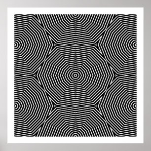 Poster Formes symétriques op 04 d'art seulement sans