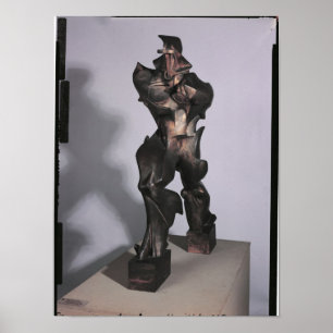 Poster Formes uniques de continuité dans l'espace, 1913