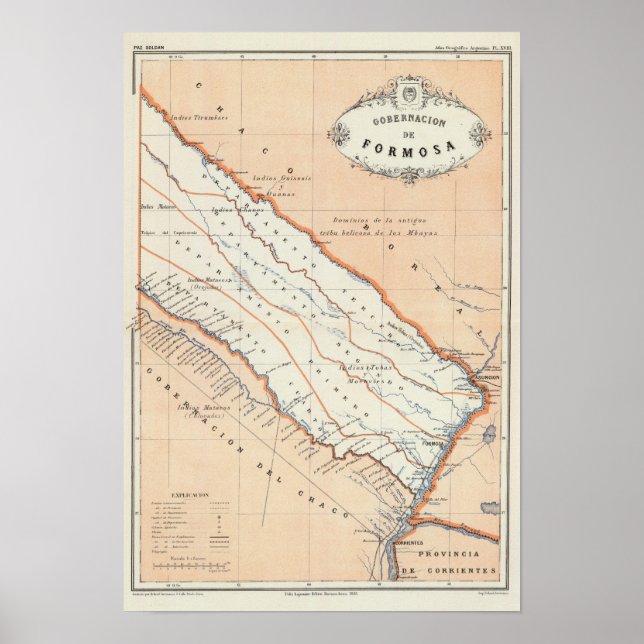 Poster Formosa, Argentine (Devant)