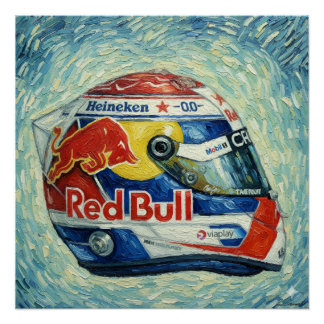 Poster Formula One Max Helmet