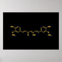 Formule chimique moléculaire de curcumin curcumin