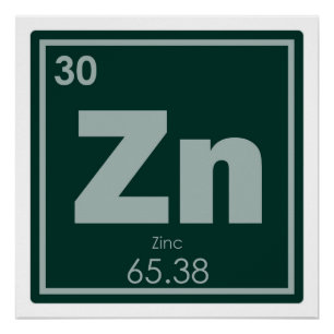Poster Formule de chimie de symbole d'élément chimique de
