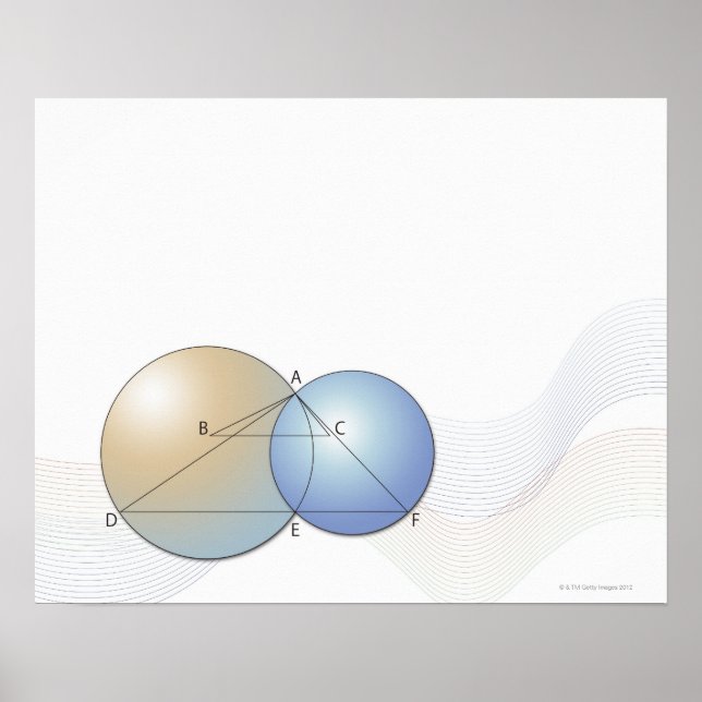 Poster Formule, graphique, symboles mathématiques 7 (Devant)