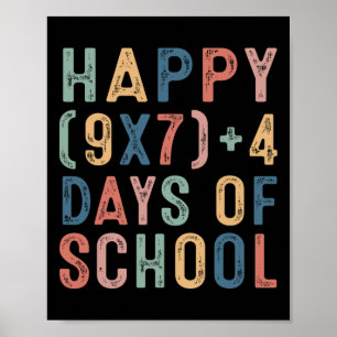 Poster Formule Mathématique 67 Jours D'école Drôle Prof D