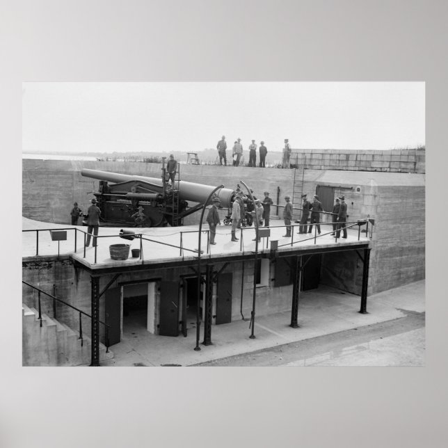 Poster Fort Hamilton Cannon, 1908 (Devant)