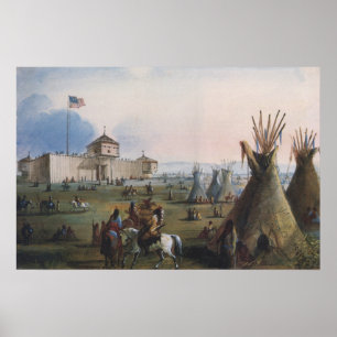 Poster Fort Laramie, Fort Sublette, Fort William, Miller