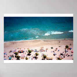 Poster Fort Lauderdale Beach vue aérienne de l'océan