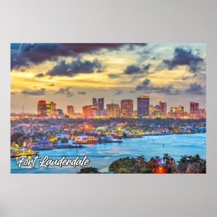 Poster Fort Lauderdale, Floride, États-Unis