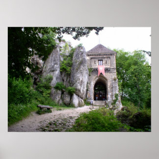 Poster Fort médiéval sur rocher