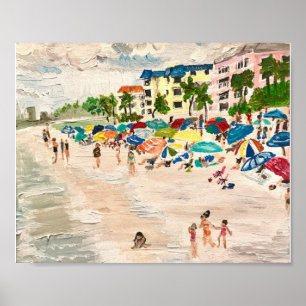Poster "Fort Myers Beach" en acrylique