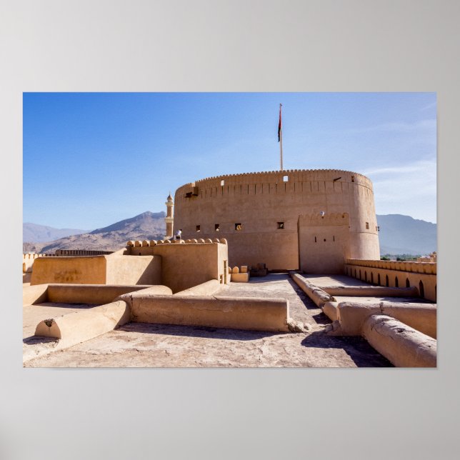 Poster Fort Nizwa à Nizwa, Oman (Devant)