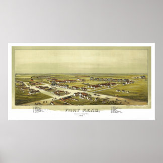 Poster Fort Reno Oklahoma Territory 1891 Lithograph