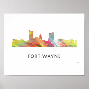POSTER FORT WAYNE SKYLINE WB1 -