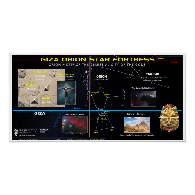 Poster Forteresse étoile Giza Orion (Devant)