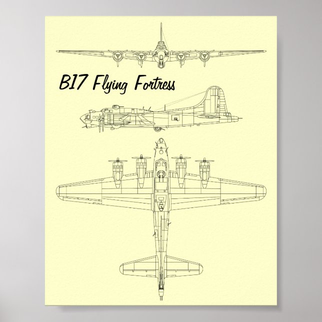 Poster Forteresse volante B17 (Devant)