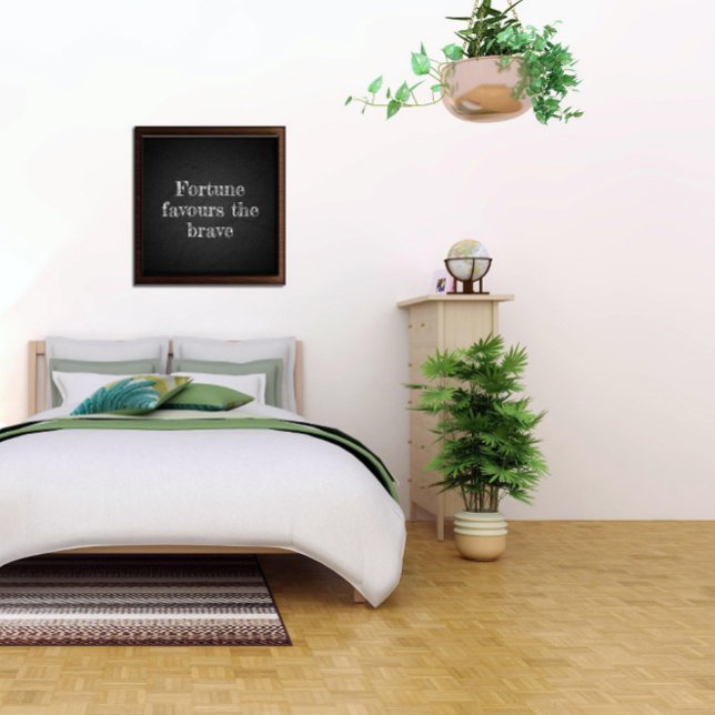 Poster Fortune préfère l'affiche d'encouragement au charb (Créateur téléchargé)