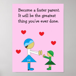 Poster Foster Care en rose :