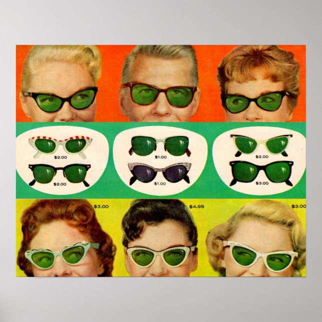 Poster Foster Grant et années 1950 (Devant)