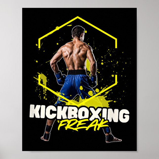 Poster Fou de kickboxing (Devant)
