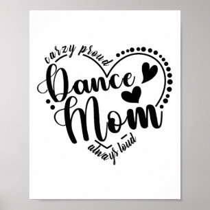 Poster Fou Fier Danse Maman Toujours Forte - Danse Mère