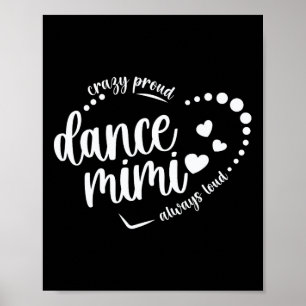 Poster Fou Fier Danse Mimi Grand-Mère Danser Mimi D'Un D