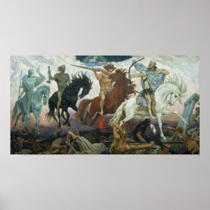 Poster Four Horsemen of Apocalypse by Viktor Vasnetsov