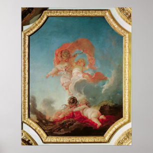 Poster Four Seasons in the Salle du Conseil - Summer